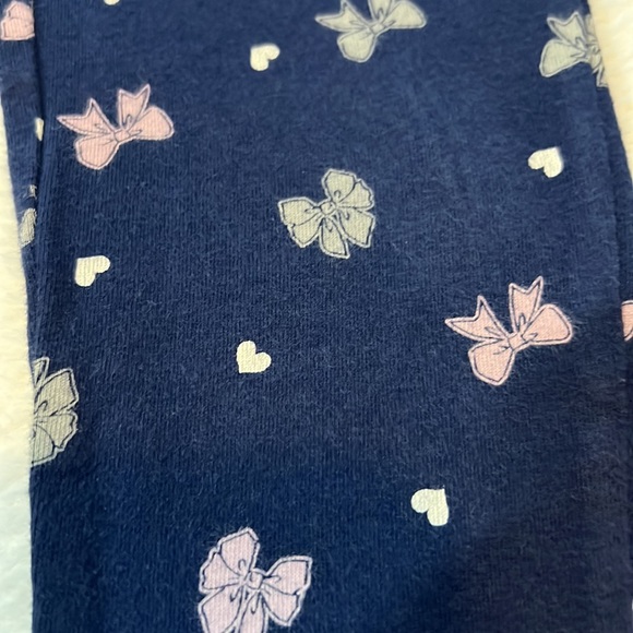 Size 5 Girls Faded Glory Bow Leggings - Picture 2 of 3